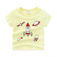 Children's summer cartoon print T-shirt