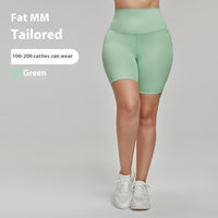 Light Plastic Yoga Shorts High Waist Tight 7A Antibacterial