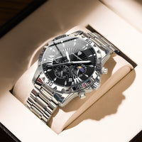 Waterproof Multifunction Sporty Mens Watch
