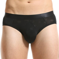 Men's Briefs Sexy Thin Nylon Jacquard Underwear Breathable