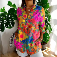 Women's Long Small Floral Print