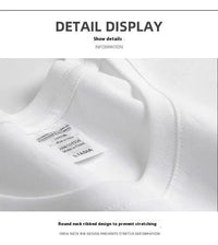 Niche Cotton Heavy Printed Short-sleeved T-shirt Loose Couple Casual