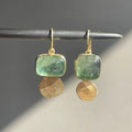 Fashionable Geometric Natural Stone Earrings From Europe And The US