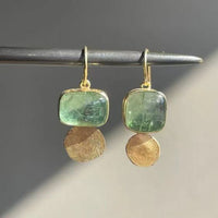 Fashionable Geometric Natural Stone Earrings From Europe And The US
