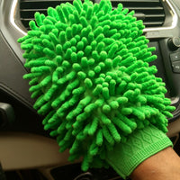Chenille Coral Car Foaming Gloves Household Cleaning