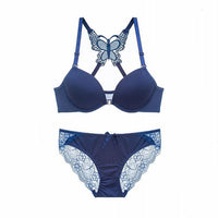 Small chest gathered butterfly front button bra