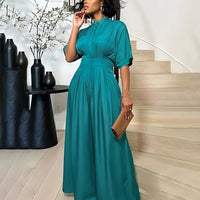 Womens Stylish Casual Loose-fitting Wide-leg Jumpsuit