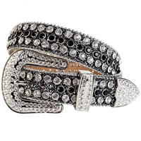 Women's Rhinestone Rivet Inlaid Rhinestone Alloy Pin Buckle Belt