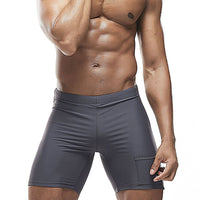 Quick-drying Stereo Belt Sponge Cup Men Swimming Short-length Pants