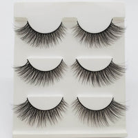Three Pairs Of 3D Eyelash Natural Thick Multi-layer