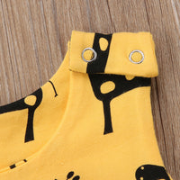 Giraffe Print Sleeveless Jumpsuit