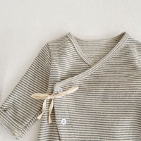Children's Men's And Women's Striped Long-sleeve Jumpsuit