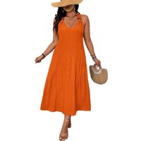 Solid-color Lace-up Dress Summer Vibes At Their Peak