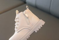 Single Leather Net Celebrity Foreign Trade Baby Short Boots