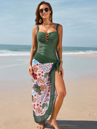 Bestselling Beaded One-piece Swimsuit Set