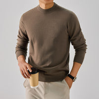 Mens Multi-Color Thickened Knit Sweater