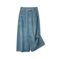 Irregular Denim Slit Skirt Female Pear Shapes