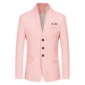 Men's Solid Color Three-button Suit