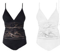South Korea one-piece swimsuit female lace sexy triangle bikini cover belly Slim Spa Beach swimwear