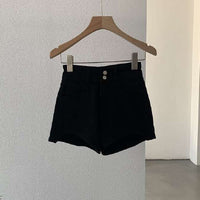 Women's Thin Stretch High Waist Denim Shorts