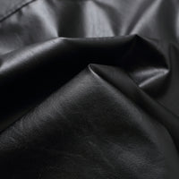 Spring New American Retro Short Wide Design Leather Jacket