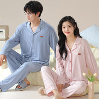 Spring Summer Cardigan Cool Home Wear Men's Suit