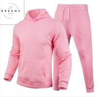 Men's Casual European Style Size Blank Solid Color Set