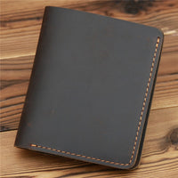Men's Crazy Horse Leather Wallet European And American Retro
