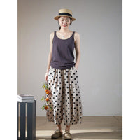 Loose-fitting Plus-size Womens Cotton-linen Harem Pants
