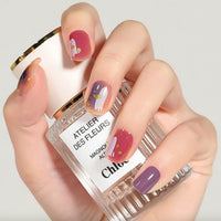 Almond Wear Nail Simple Frosted Glossy Fake Nail Tip