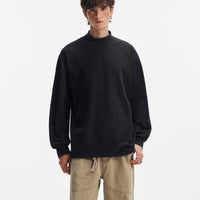 Double-sided Fleece Half Turtleneck Dralon Long-sleeved T-shirt For Autumn And Winter Warmth