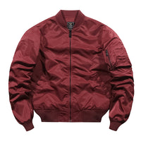 Solid Men's Autumn And Winter Bomber Jacket