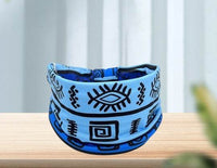 Headscarf African Print Hair Band Elastic Women Sports Yoga Hair Band Wide Brim