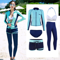Split long sleeve trousers diving suit