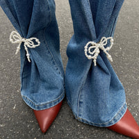 Pearl Bow Pants Anklet Decoration
