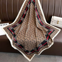 Fashion Printed Silk Scarf Twill Silk High Quality Square Scarf