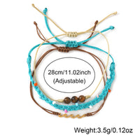 Handwoven Summer Resort-Style Three-Tier Layered Bracelet