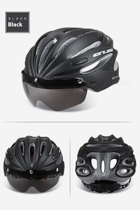 Mountain Bike Integrated Riding Cap Magnetic Goggles Helmet
