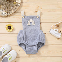 Summer Sleeveless Hidden Hook Universal Men And Women Baby Jumpsuits