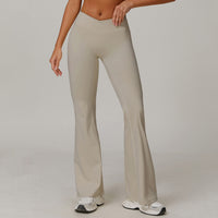High Waist Running Sports And Leisure Skinny Versatile Bell-bottom Pants Women