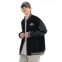 American Retro Sports Baseball Uniform Jacket Pu Shuai Embroidered Jacket