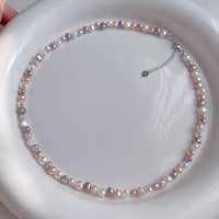 Natural Freshwater Baroque Pearl Necklace Accessory For Women