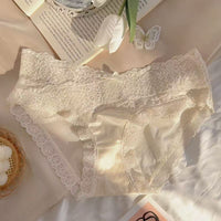 Women's Satin Mesh Lace Low Waist Underwear