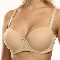 Strapless Large Size Bra With Silicone Strips Gather Thin Half A Cup