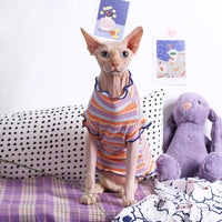 Hairless Cat Pet High-Elastic Pure Cotton Pique Short Sleeve