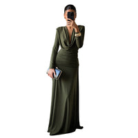 Women's Fashion Solid Color Sheath Dress