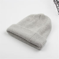 Angora Rabbit Fur Knitted Woolen Hat