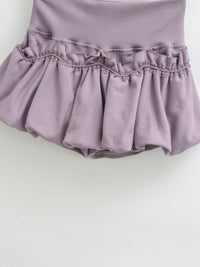 Lace Lantern Bud Mini Skirt For Women