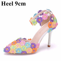 Fashion Slim Heeled Pointed Sandals