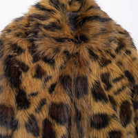 Women's Fashion Animal Pattern Plush Coat